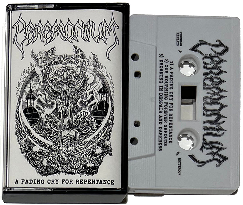 ceremonium a fadying cry for repentance cassette tape master actual photo 1st press doom metal death 2023