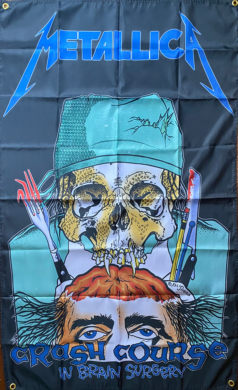 Crash Course In Brain Surgery -Tapestry /  Flag / Banner
