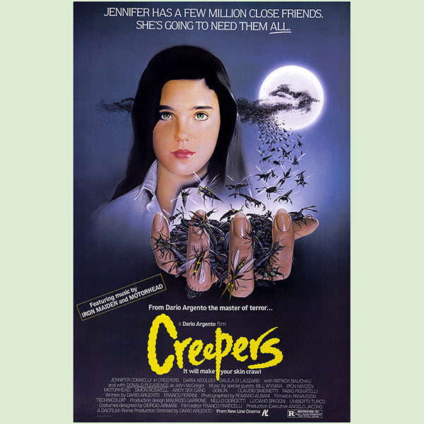 Creepers - Banner / Tapestry / Flag   Horror Poster Flag for this awesome Argento flick