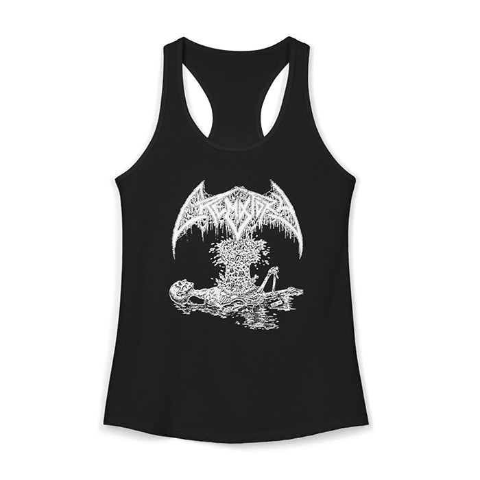 Crematory " Exploding Chest " Black Ladies Racerback Tank Top