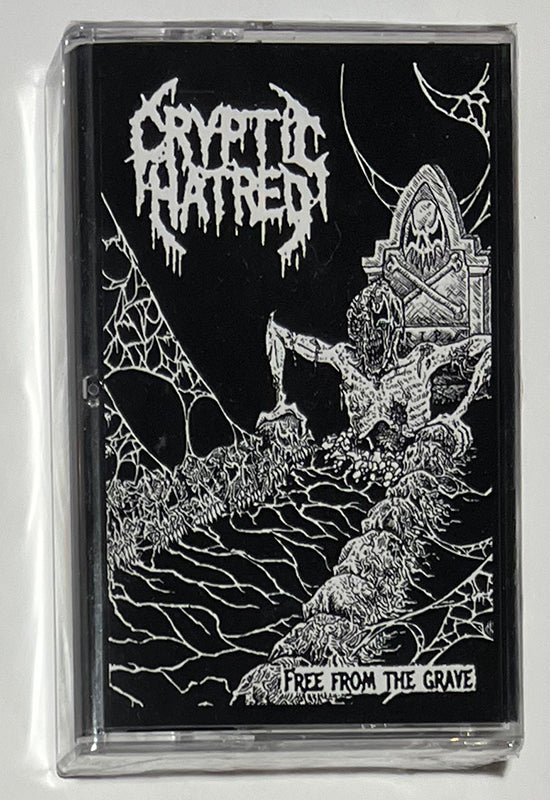 Cryptic Hatred " Free From The Grave "  Cassette Tape