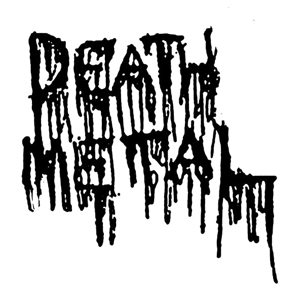 Death Metal Flag with a death metal word logo font hang in your dorm