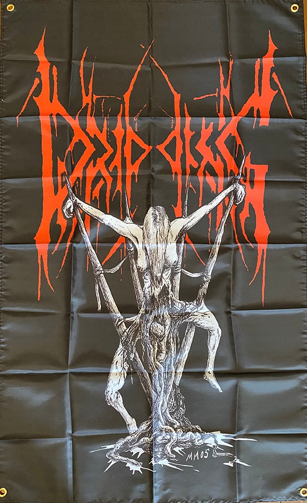 Dripping - Banner / Tapestry / Flag  art by Mike Majewski from Devourment brutal death metal