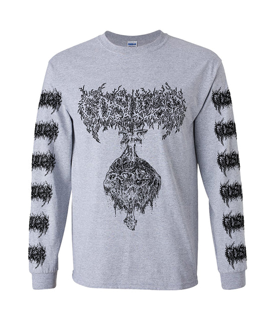 Gosudar - Maze Longsleeve with Sleeve Prints Athletic Gray