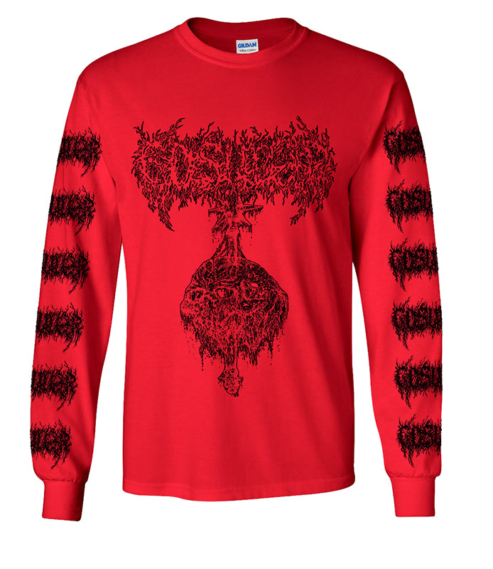 Gosudar - Maze Longsleeve with Sleeve Prints Red
