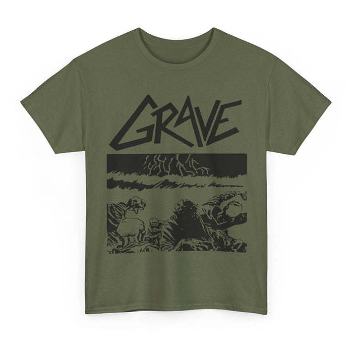 Grave " Sick Disgust Eternal " Green T shirt