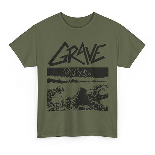 Grave " Sick Disgust Eternal " Green T shirt