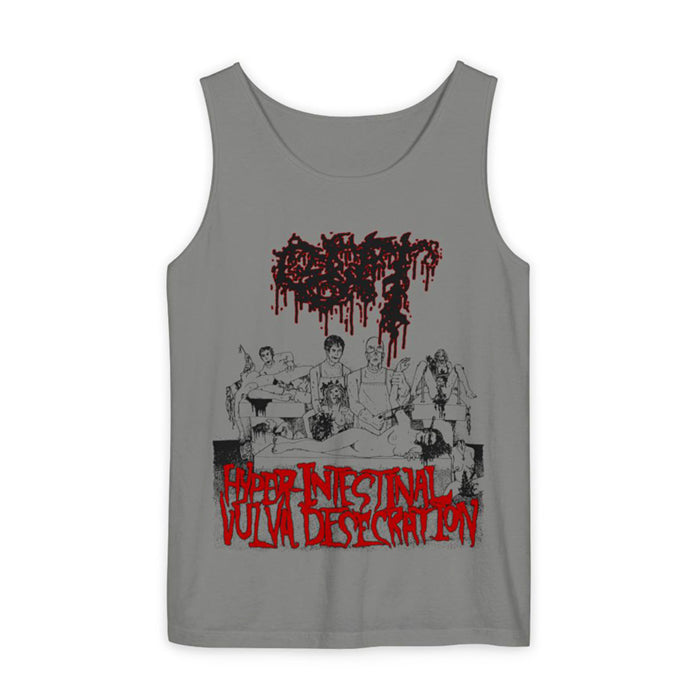 Gut "Hyper-Intestinal Vulva Desecration" Tank Top Gray
