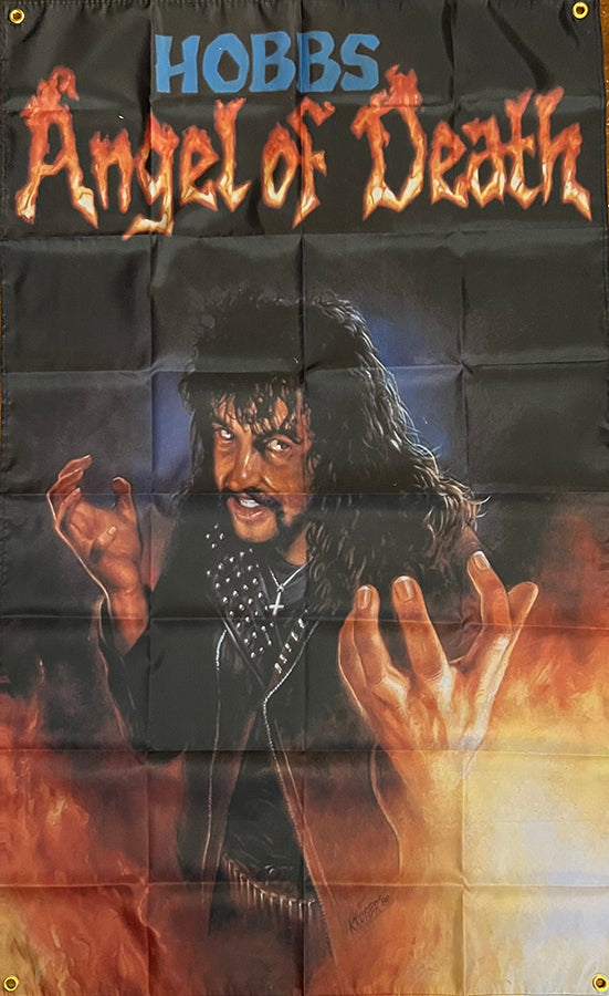 Hobbs Angel Of Death - Flag / Tapestry / Banner Australian  speed metal guitar legend of metal ! 