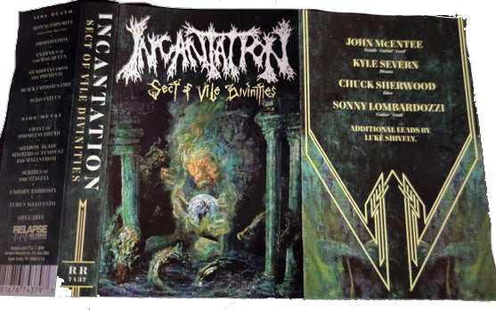 Incantation " Sect Of Vile Divinities " Cassette Tape