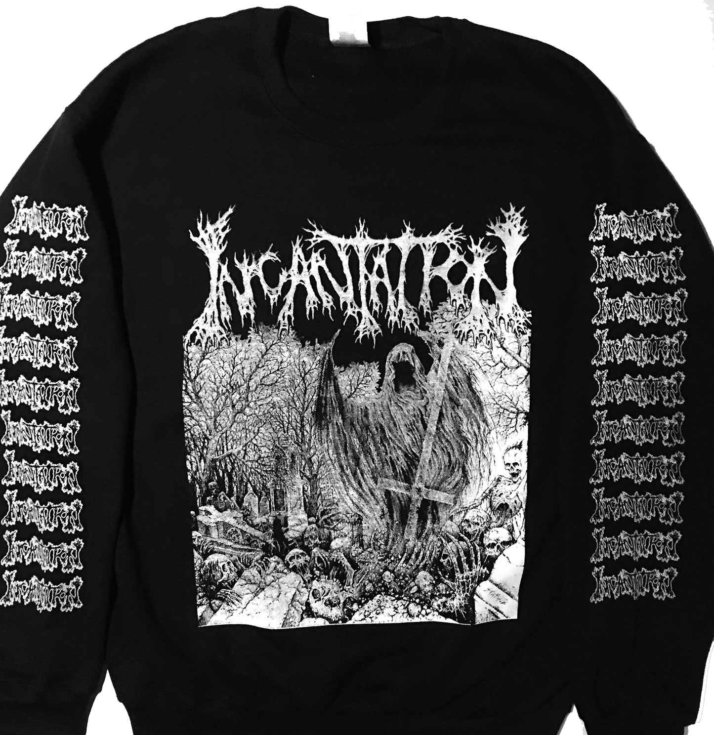 Incantation " Rotting " Sweatshirt with Sleeve Prints