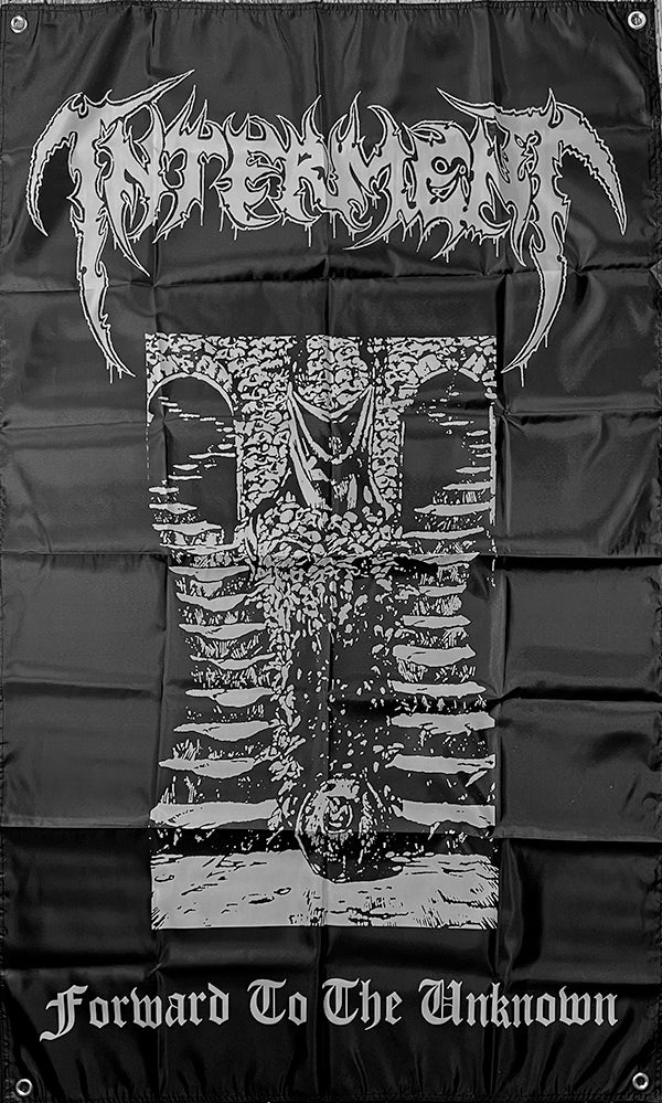 Interment " Forward To The Unknown  " Flag / Tapestry / Banner