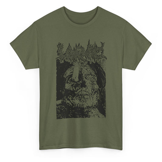 Larvae " Lust for the Dead " T shirt Military Green