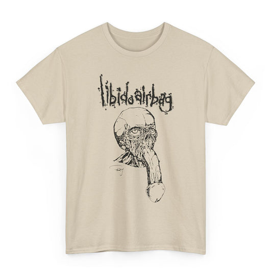Libido Airbag " Dickface " T Shirt sand
