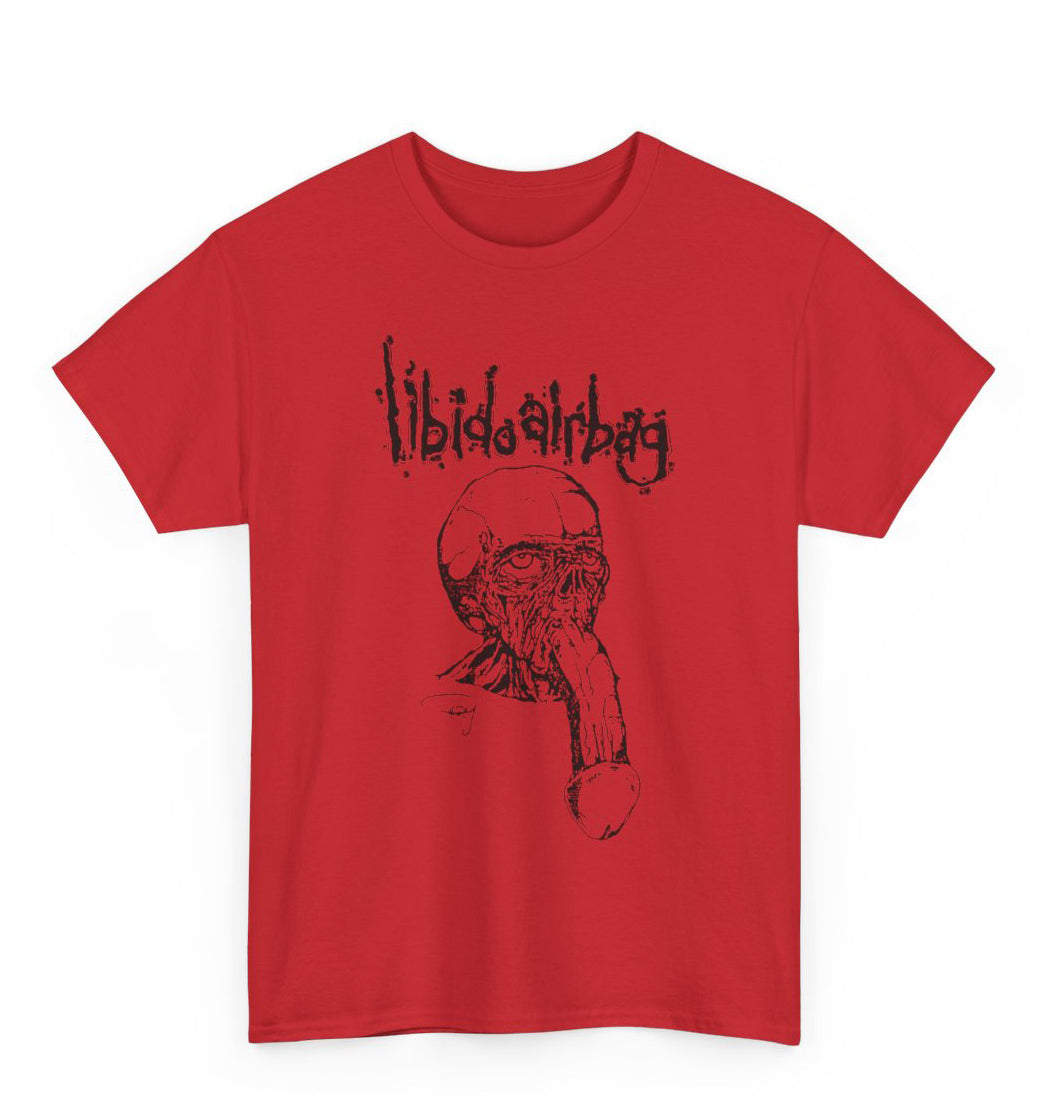 Libido Airbag " Dickface " T Shirt Red