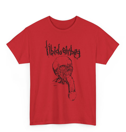 Libido Airbag " Dickface " T Shirt Red