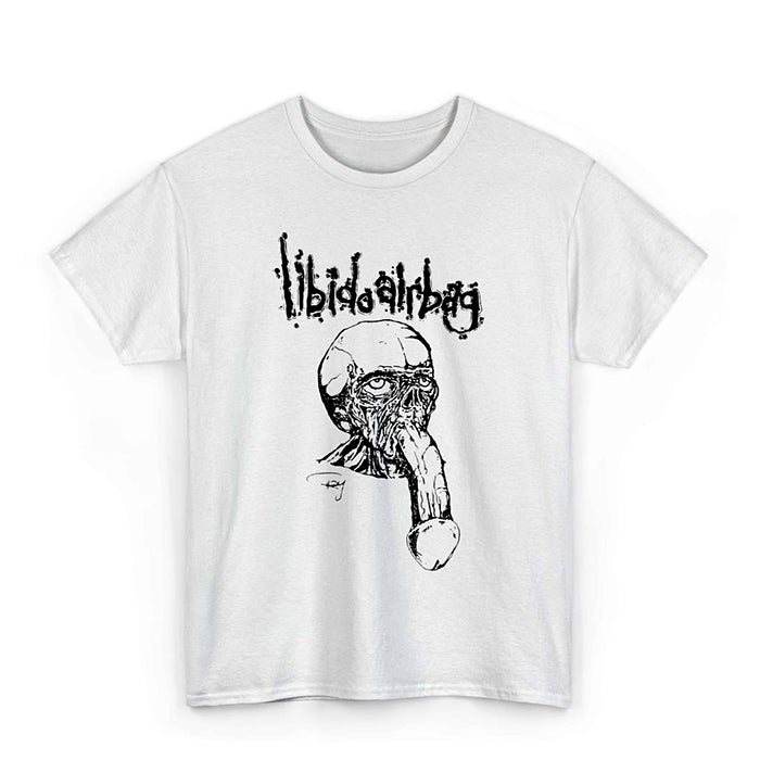 Libido Airbag " Dickface " T Shirt White