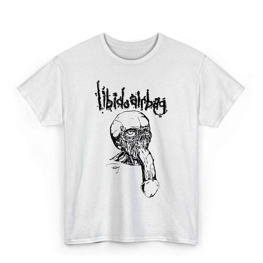 Libido Airbag " Dickface " T Shirt White
