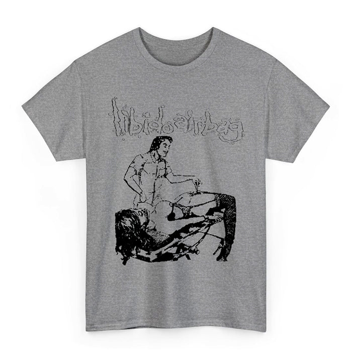 Libido Airbag " Unshaved " T Shirt Athletic Gray