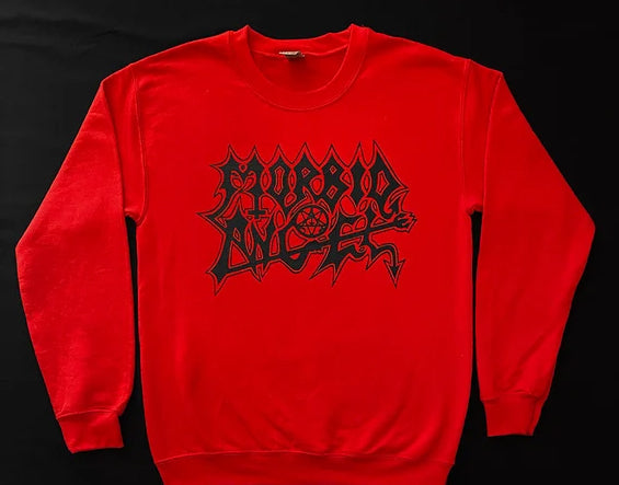 Morbid Angel " Logo" Red Sweatshirt death metal sweatshirt