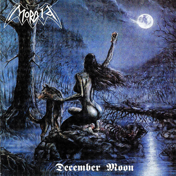 Morbid " December Moon "  Dead ( pre-Mayhem ) LP Flag / Tapestry / Banner
