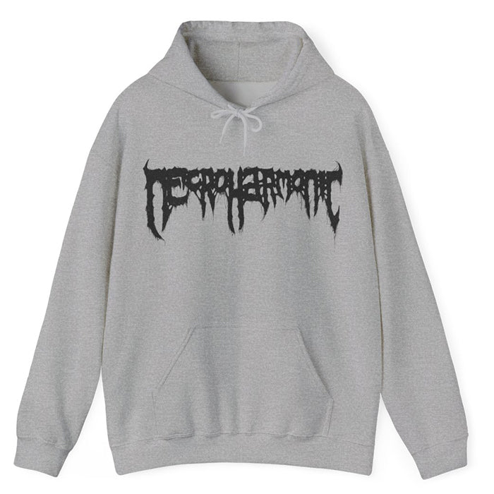 Necroharmonic Logo Hoodie Hooded Sweatshirt Athletic Gray