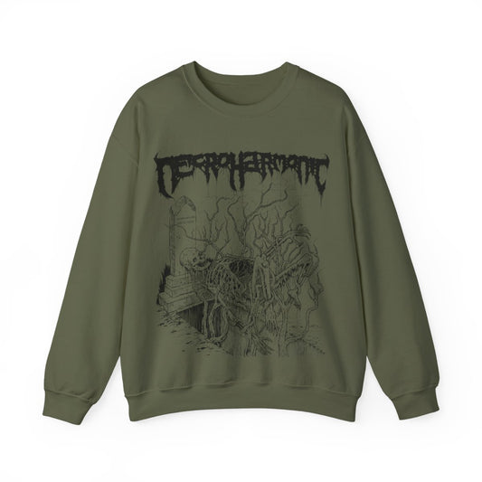 Necroharmonic " Underground since 1990 " Sweatshirt Military Green