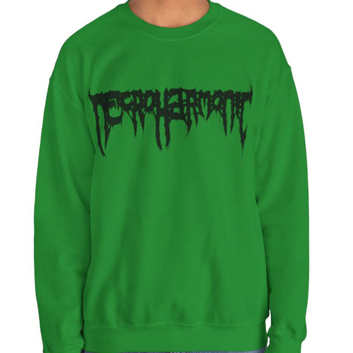 Necroharmonic Logo Green  CrewNeck Sweatshirt