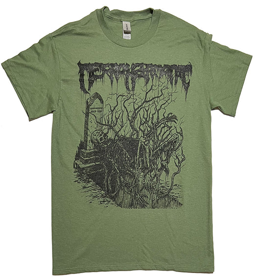 Necroharmonic " Underground since 1990 " Military Green T shirt