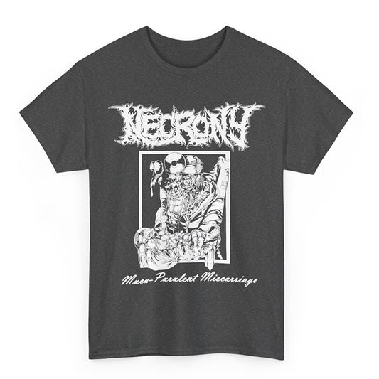 Necrony Mucu Purulenent Miscarriage T shirt Dark Heather Gray