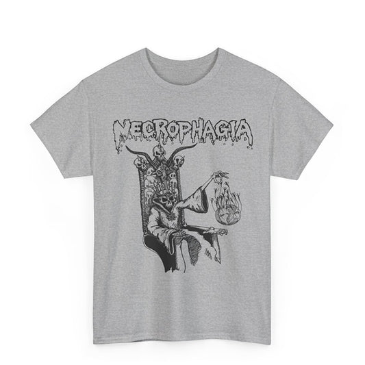 Necrophagia Rise From The Crypt Demo Athletic Gray T shirt