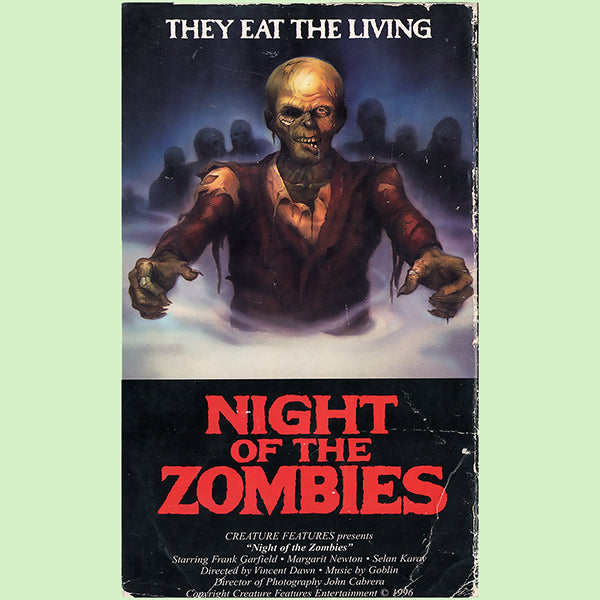 Night Of The Zombies - Vhs cover - Flag / Tapestry / Banner