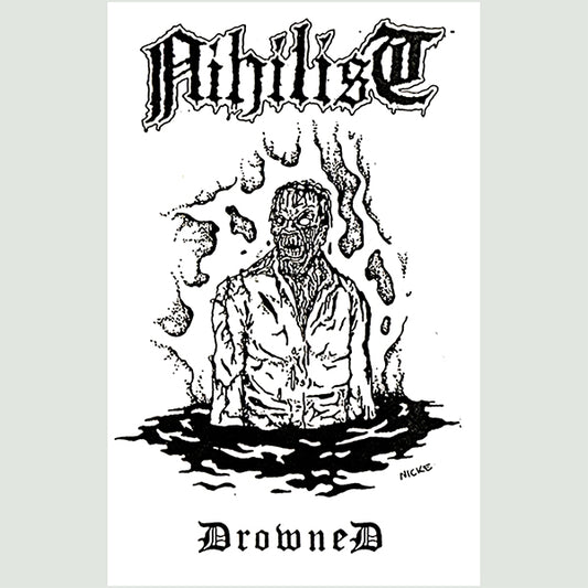 Nihilist " Drowned " Flag / Tapestry / Banner