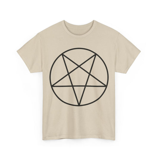 Pentagram Sand T Shirt Black Print