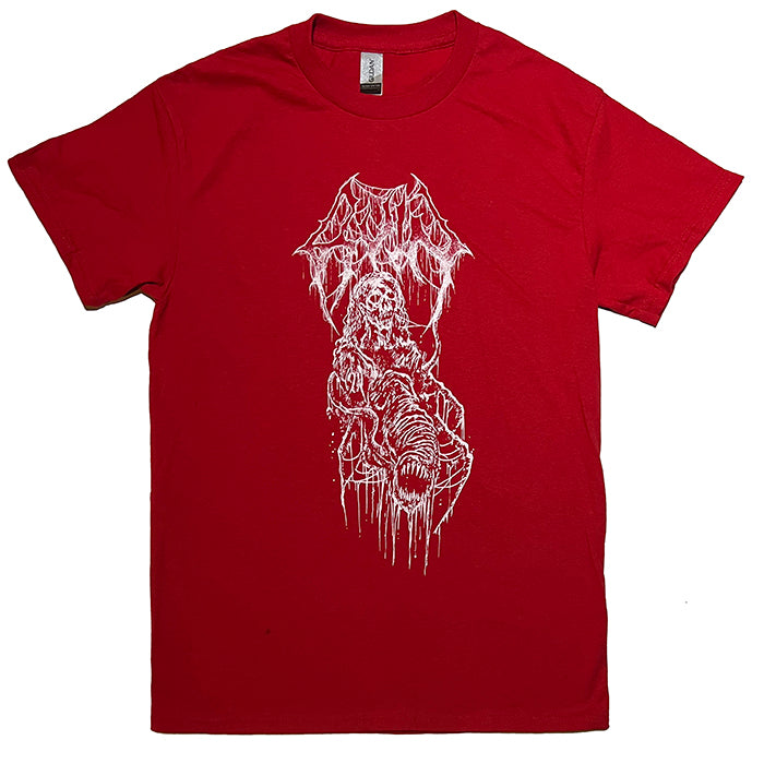 Ruin " Plague Ghoul " Red T-shirt  Officially licensed from the band, new shirt on  Red with white print NECROHARMONIC shirt 2017 "Drown in Blood