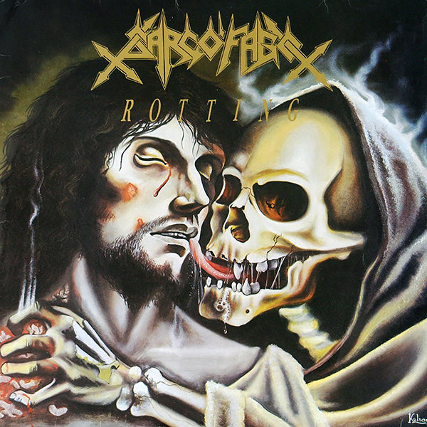 Sarcofago Rotting LP flag black metal death tapestry