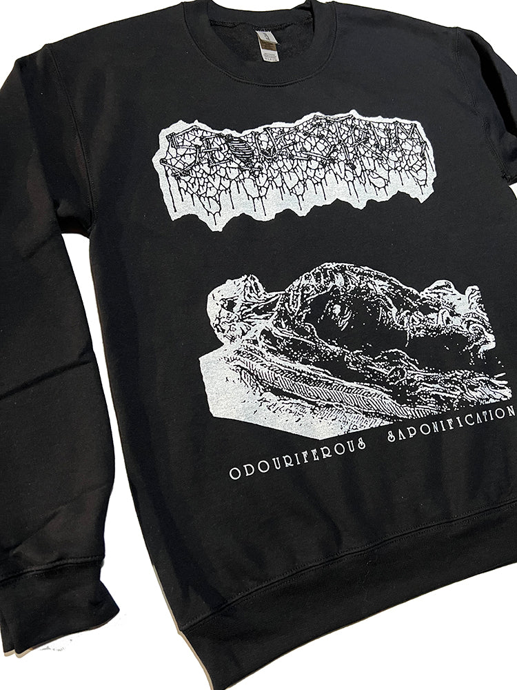 Sequestrum " Odouriferous Saponification " Fleece Pullover Sweatshirt death metal fleece