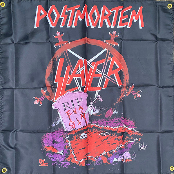 Slayer " Postmortem LP  speed metal possessed reign in pain blood Flag / Banner / Tapestry 