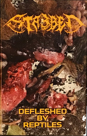Stabbed " Defleshed By Reptiles " Demo  Cassette Tape