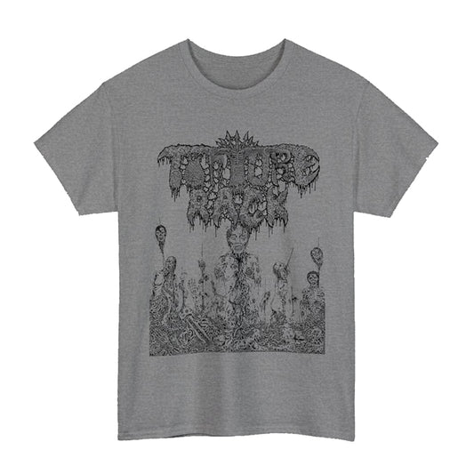Torture Rack" Pit Of Limbs "  T shirt Athletic Gray