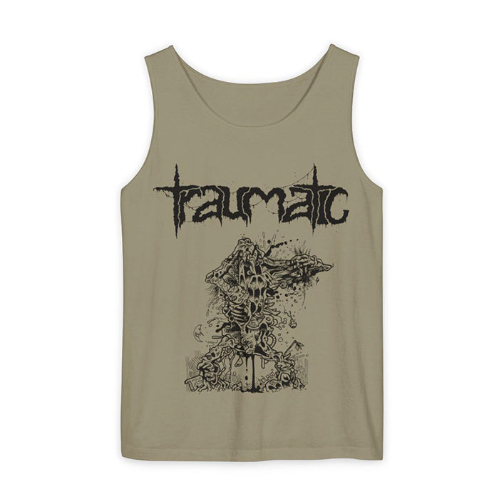 Traumatic "The Process Of Raping A Rancid Cadaver" Tank Top Sand