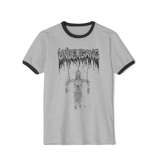 Undergang " Hanging Corpse "  Ringer T shirt Gray