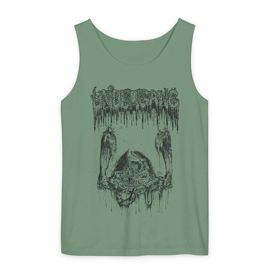 Undergang " Putrid Head " Green Tank Top
