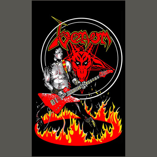 Venom " Cronos Fire " Flag / Banner / Tapestry