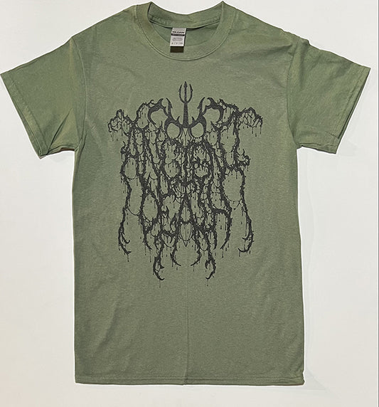 Ancient Death Green Logo T shirt