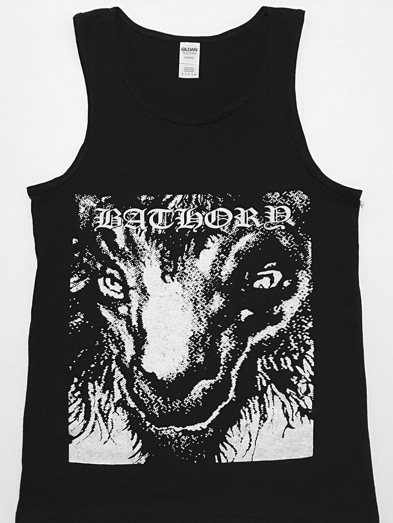 bathory yellow goat lp T shirt tank top satanic thrash black metal