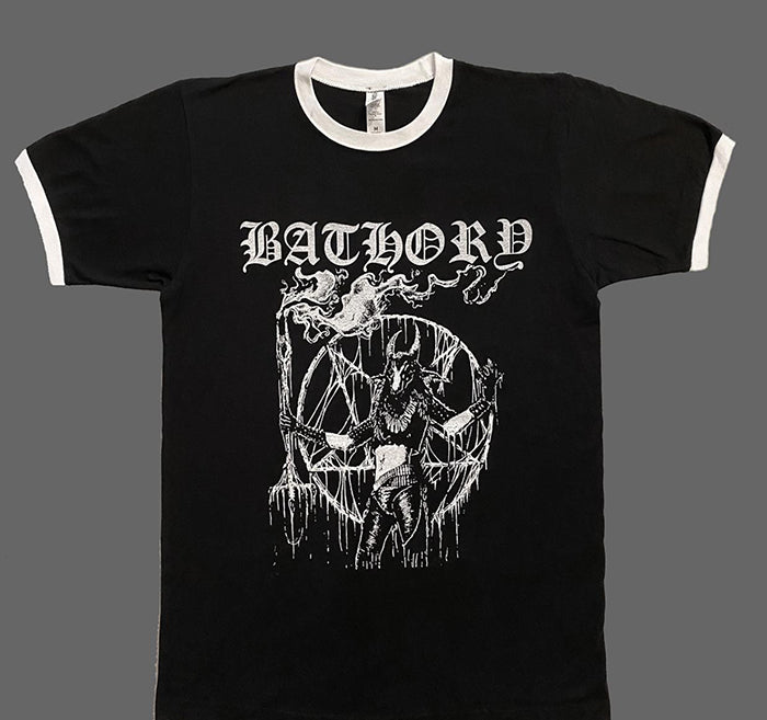 Bathory " Satan My Master " Ringer T shirt