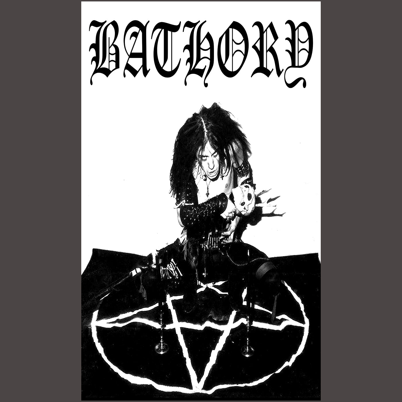 Bathory  Quorthon  Flag tapestry black metal thrash LP 