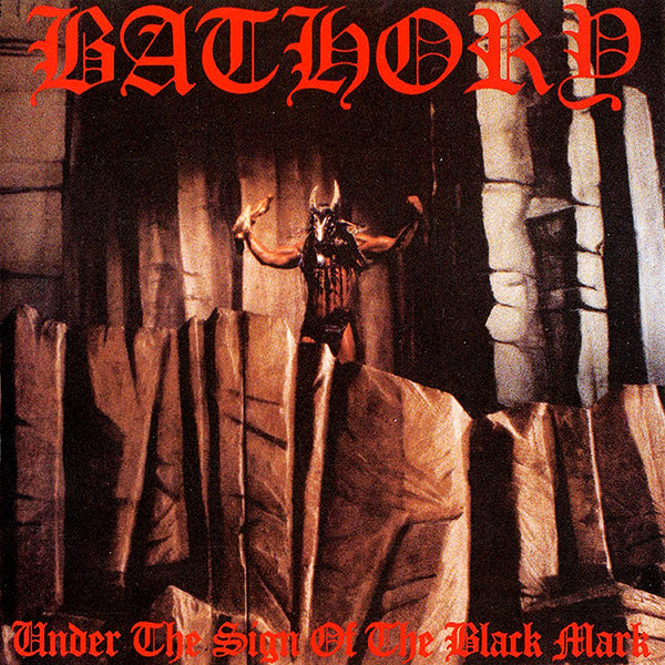 Bathory Under The Sign Of The Black Mark  lp flag banner wall hanging lp thrash metal