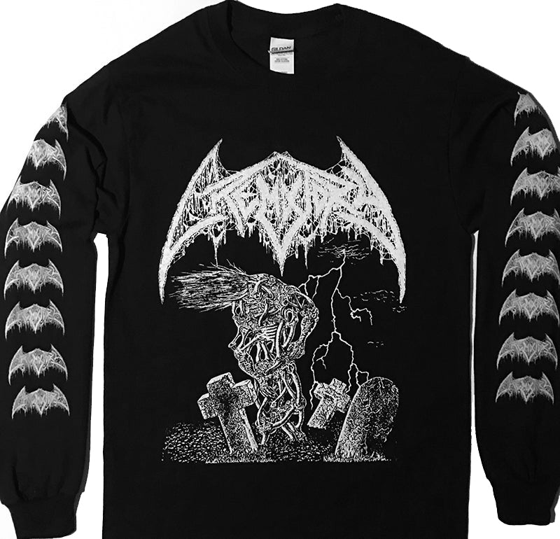 Crematory demo T sweden with sleeve prints of logos